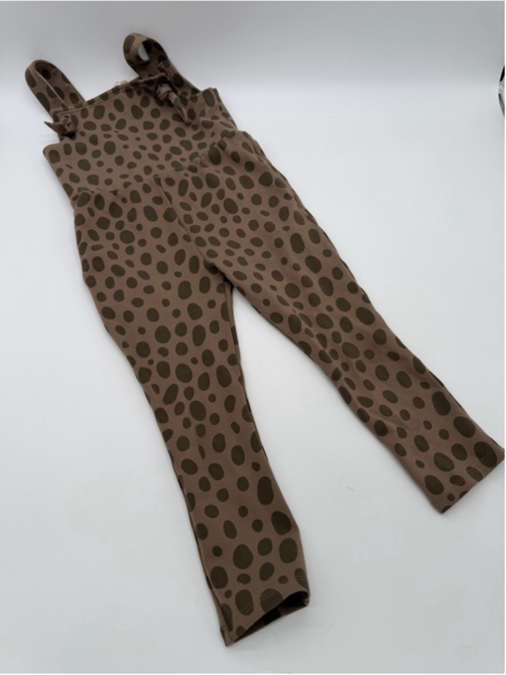 FINDING FOXTALE Overalls 4 Brown Teal Polka Dot